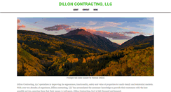 Desktop Screenshot of dilloncontracting.com