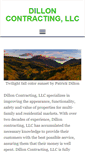 Mobile Screenshot of dilloncontracting.com