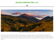 Tablet Screenshot of dilloncontracting.com